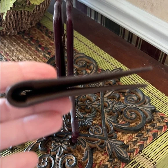 Coach Medium Brown Pebbled Leather Checkbook Wallet. VGUC - Picture 4 of 9